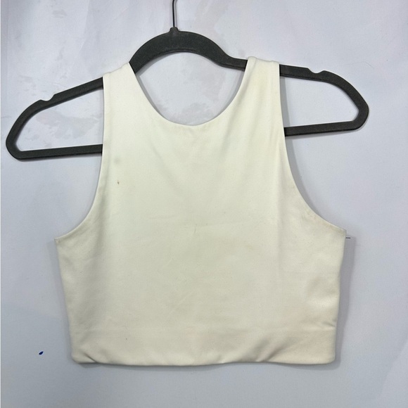 Girlfriend Collective white high neck sports bra size S - Picture 1 of 9